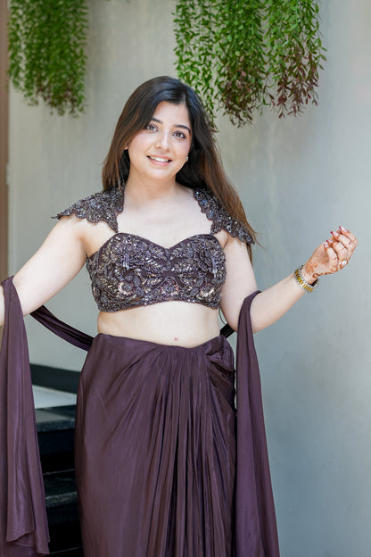 Padmika Hand Embroidered Indo Western
