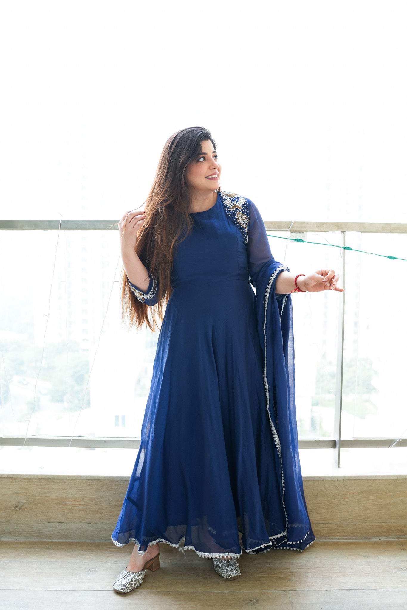 Amaya Embroidered Anarkali Suit Set