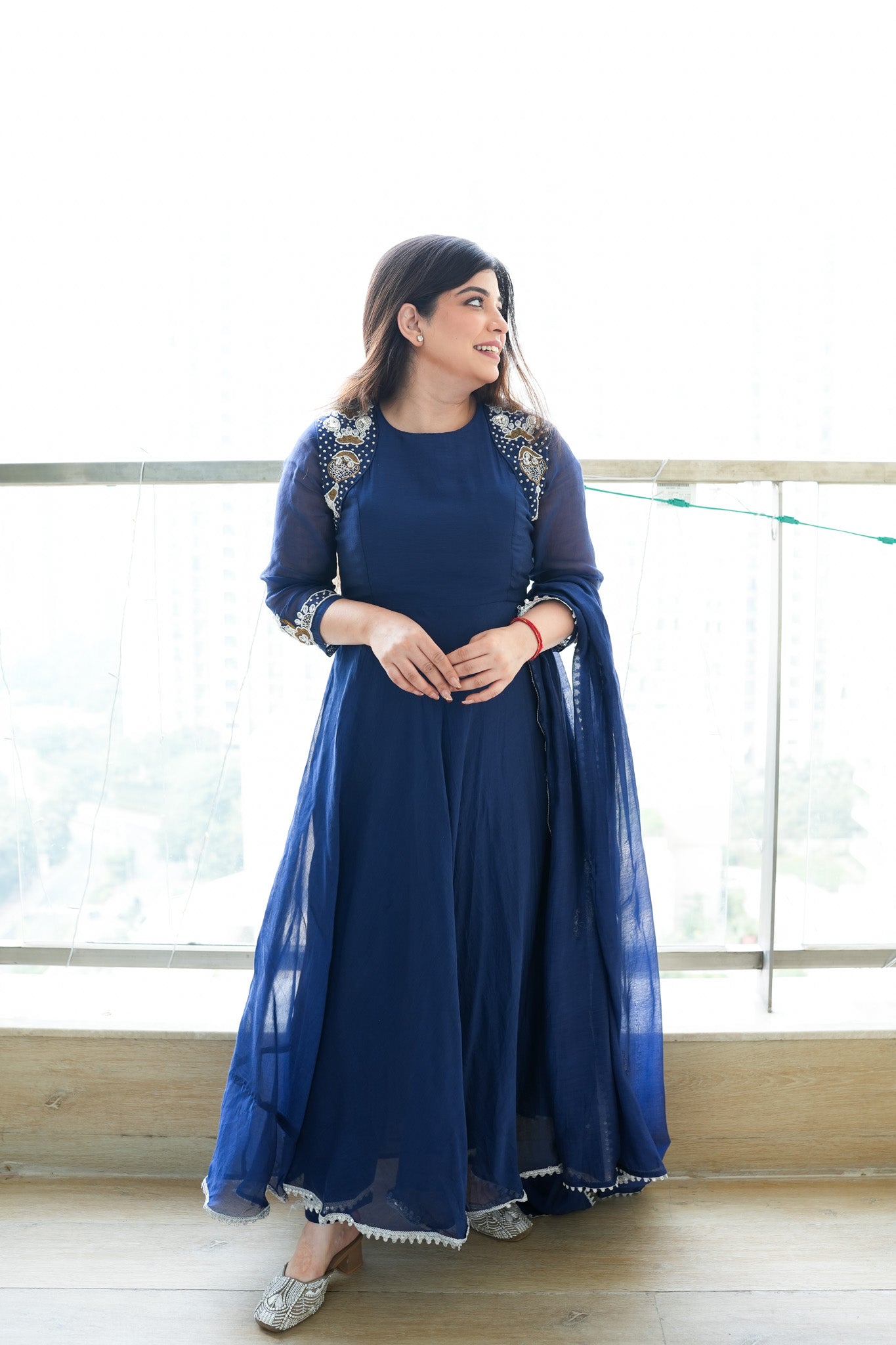 Amaya Embroidered Anarkali Suit Set