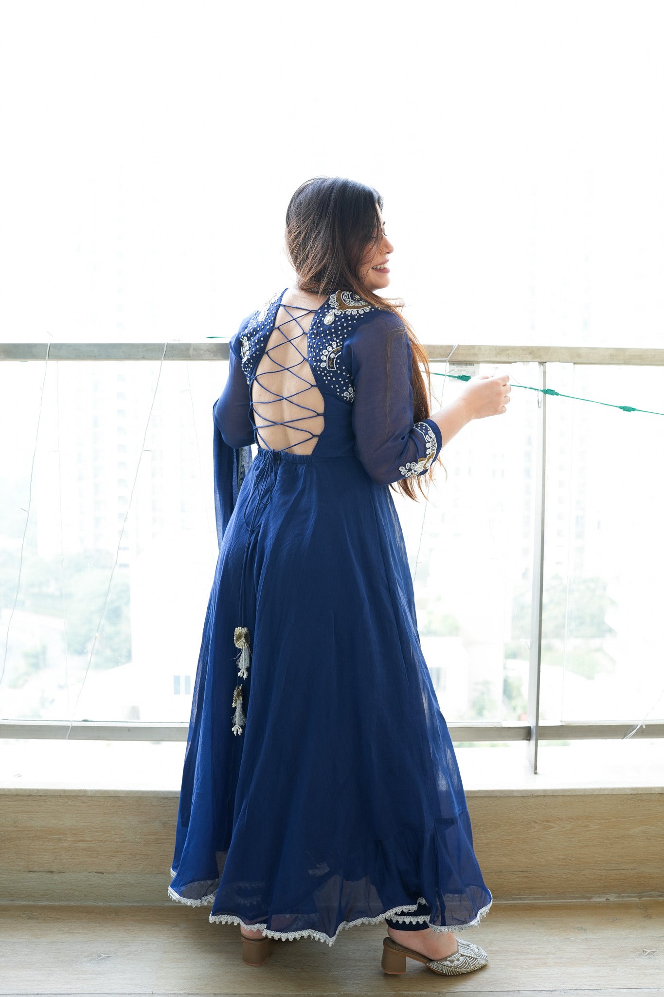 Amaya Embroidered Anarkali Suit Set