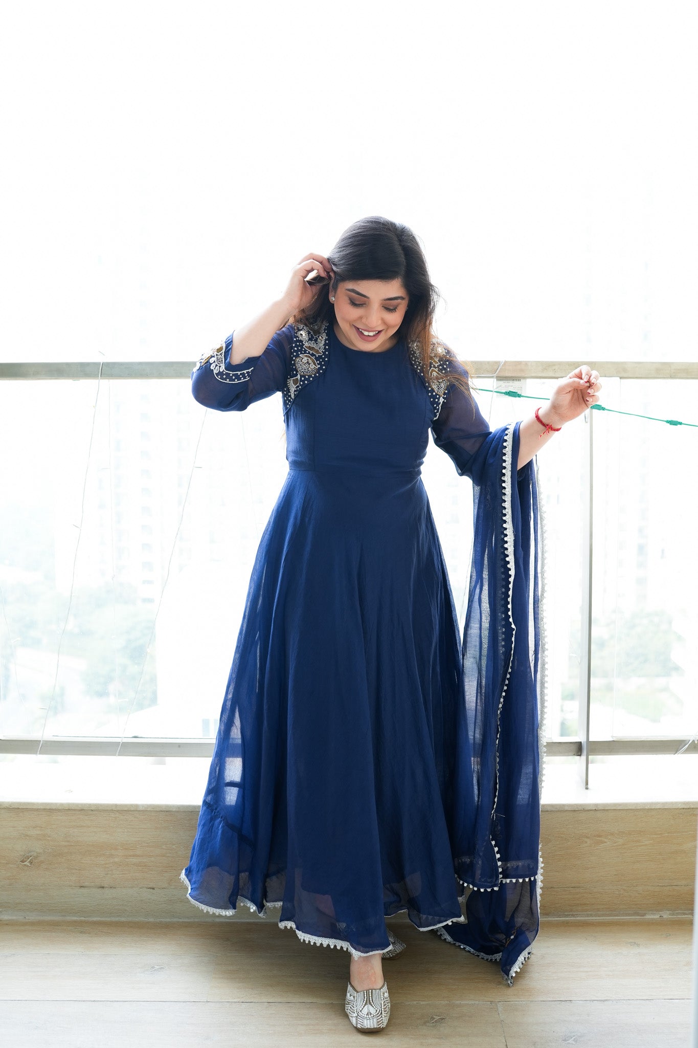 Amaya Embroidered Anarkali Suit Set