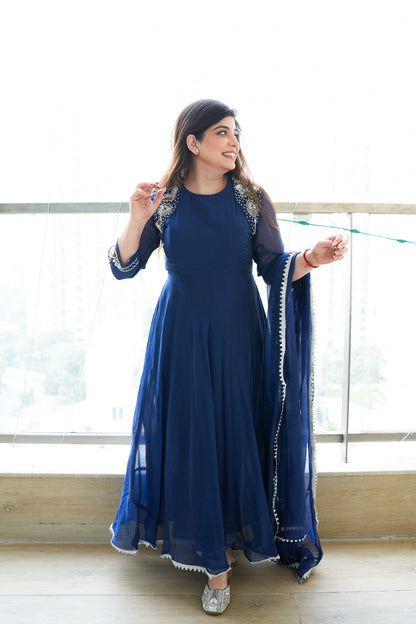 Amaya Embroidered Anarkali Suit Set