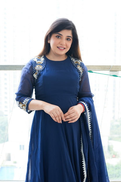 Amaya Embroidered Anarkali Suit Set