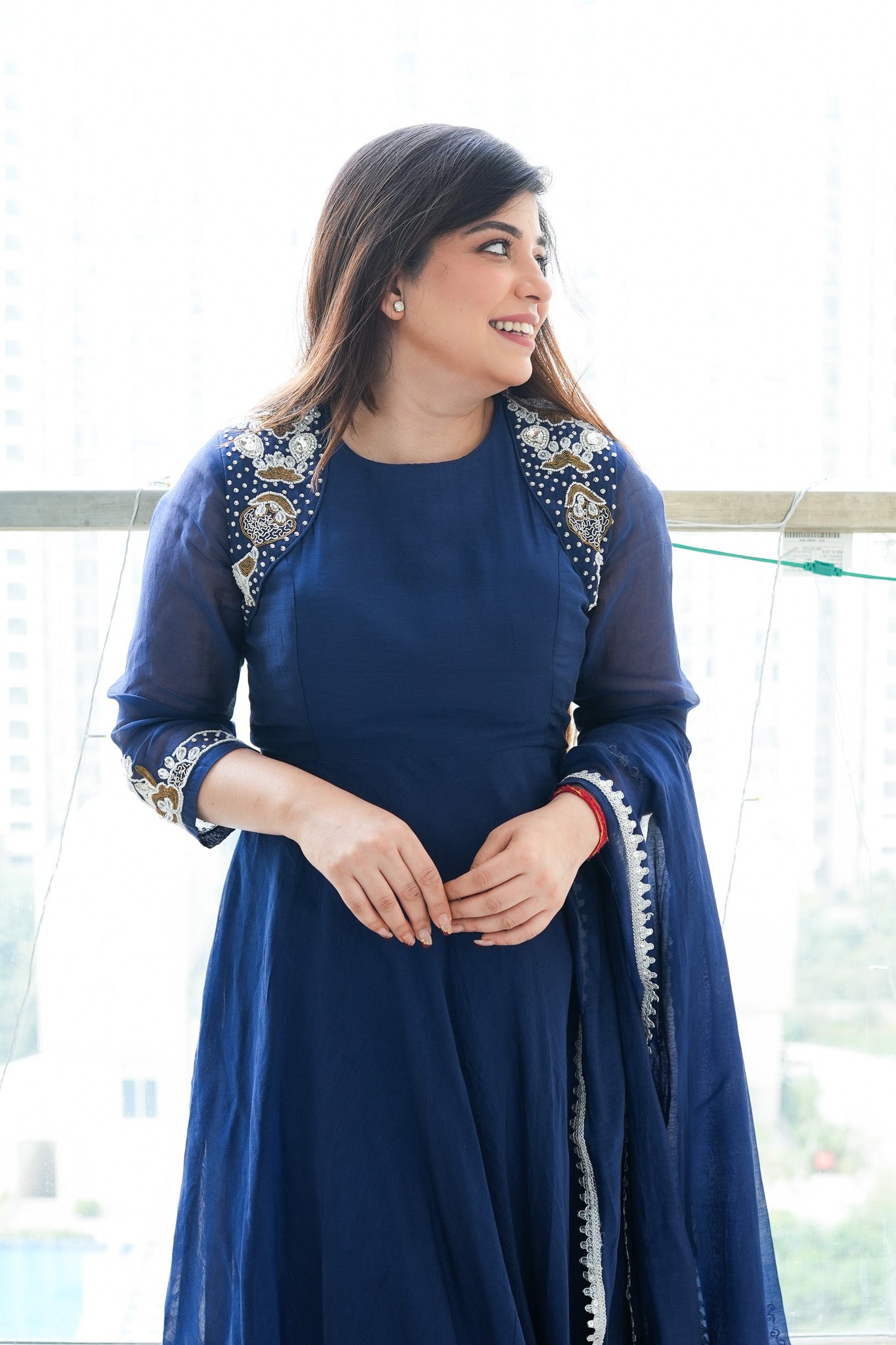 Amaya Embroidered Anarkali Suit Set