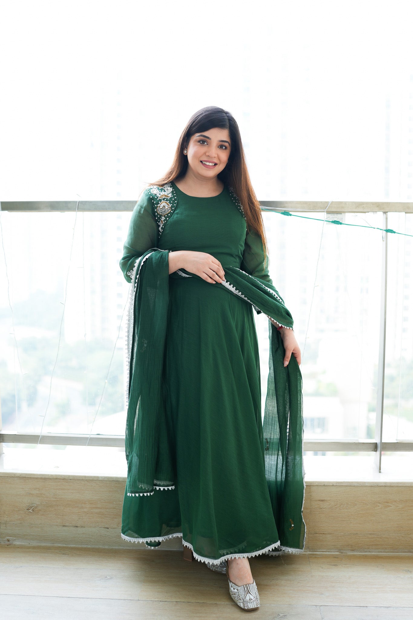 Amaya Embroidered Anarkali Suit Set