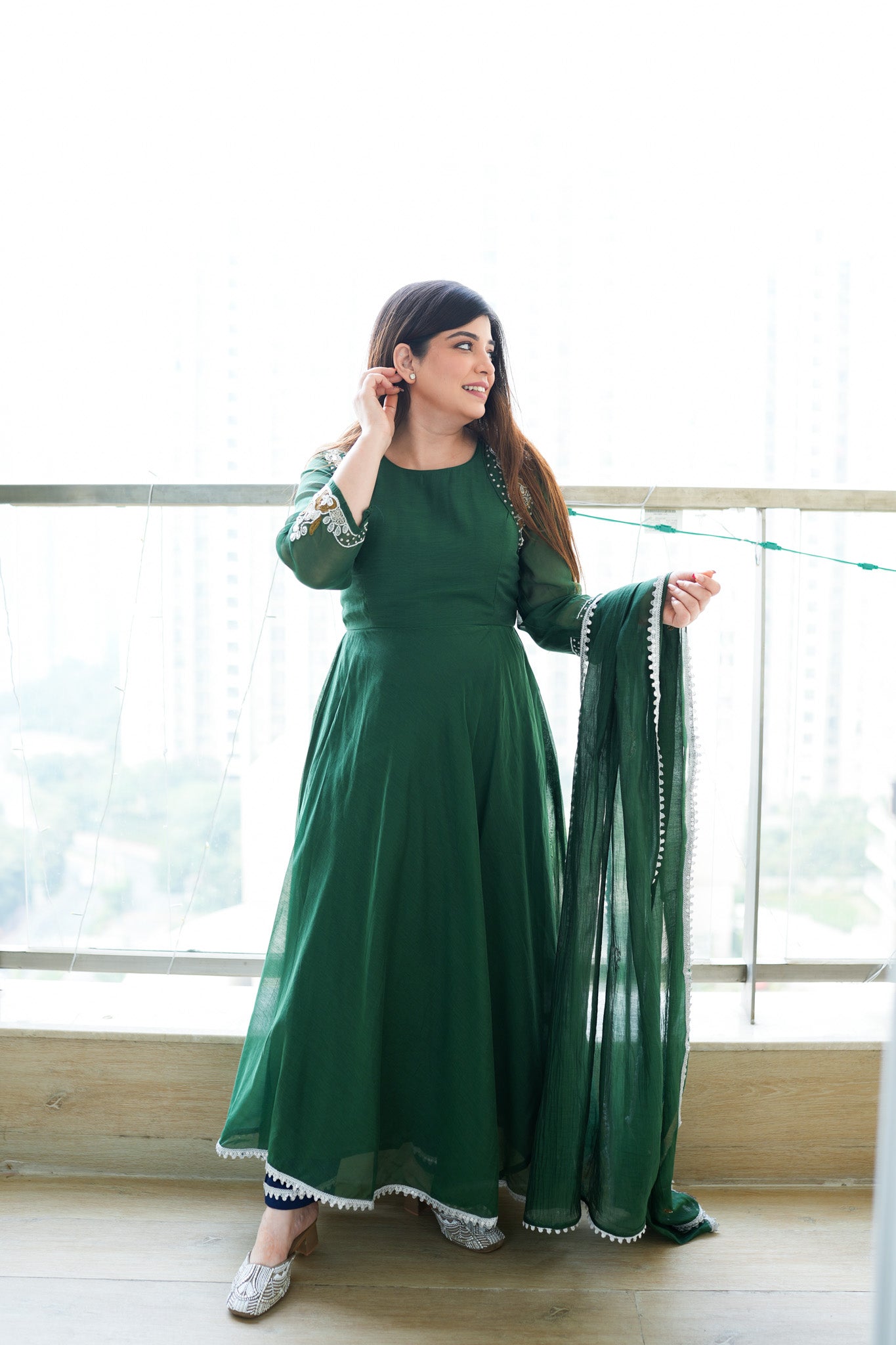 Amaya Embroidered Anarkali Suit Set