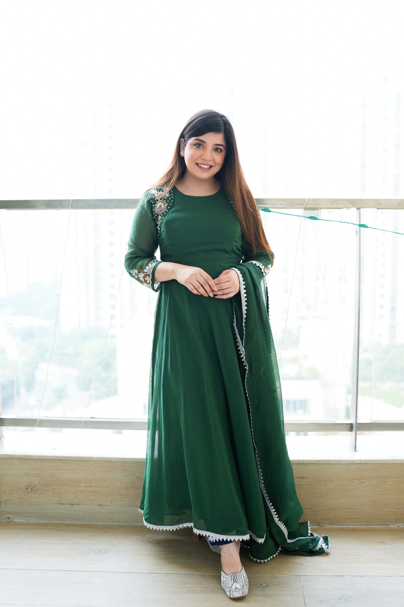 Amaya Embroidered Anarkali Suit Set