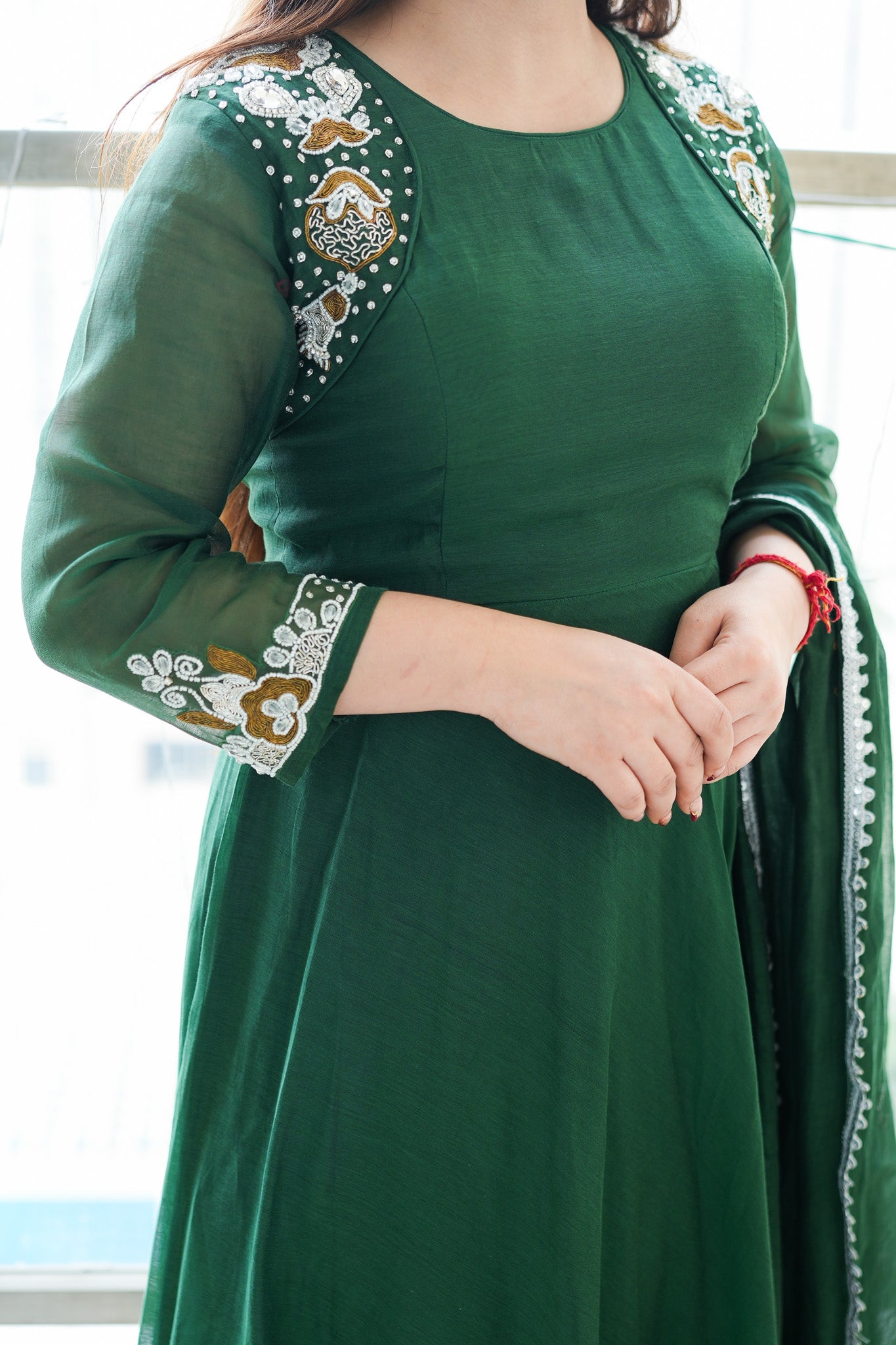 Amaya Embroidered Anarkali Suit Set