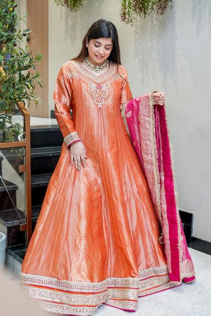 Darvini Voluminous Banarsi Anarkali