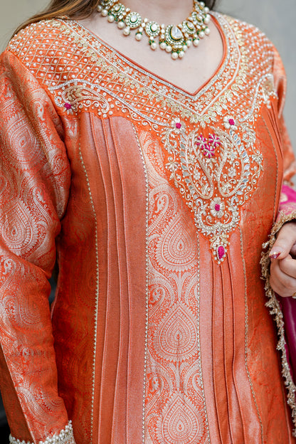 Darvini Voluminous Banarsi Anarkali