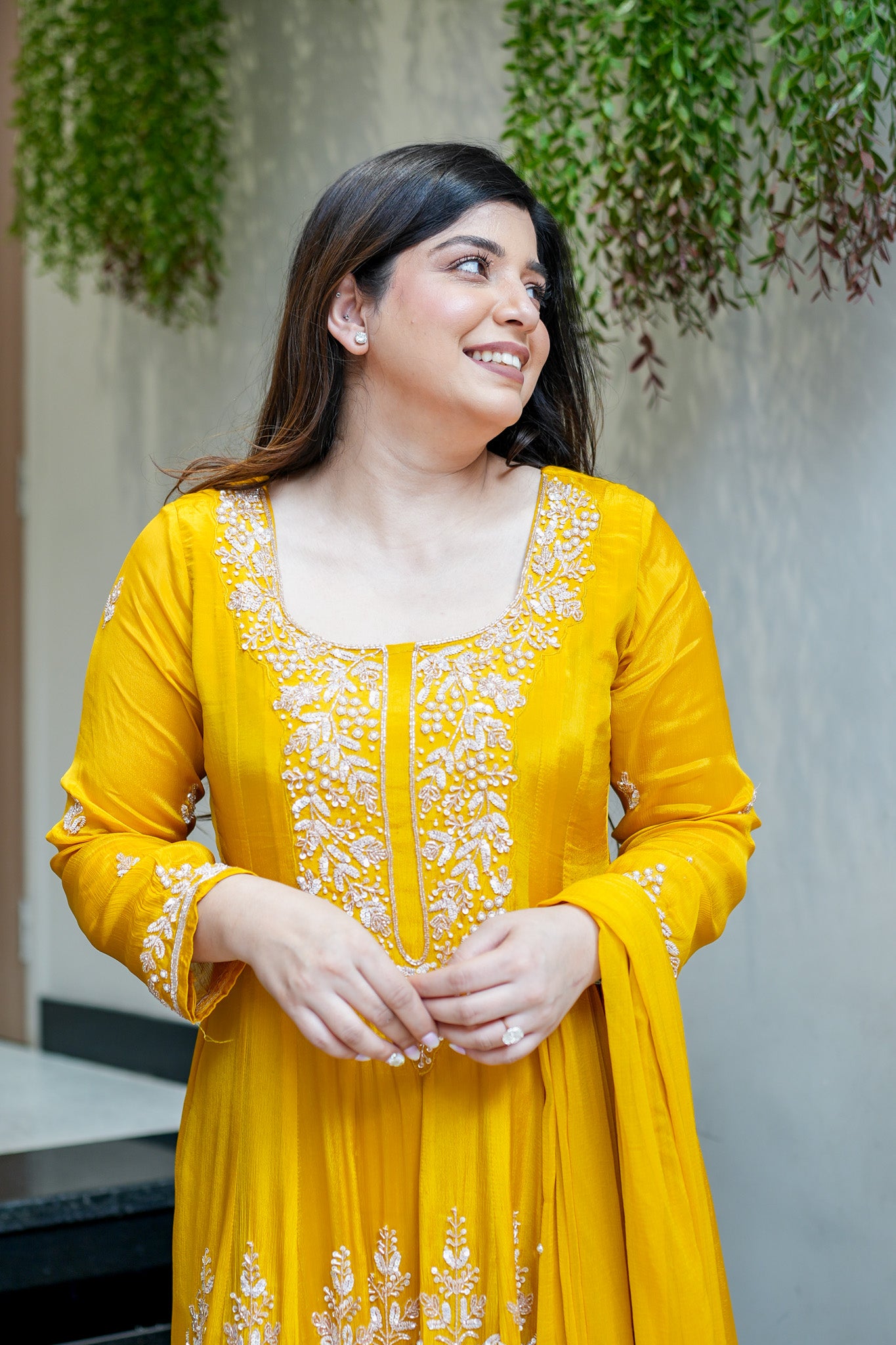 Navya Embroidered Anarkali Suit Set