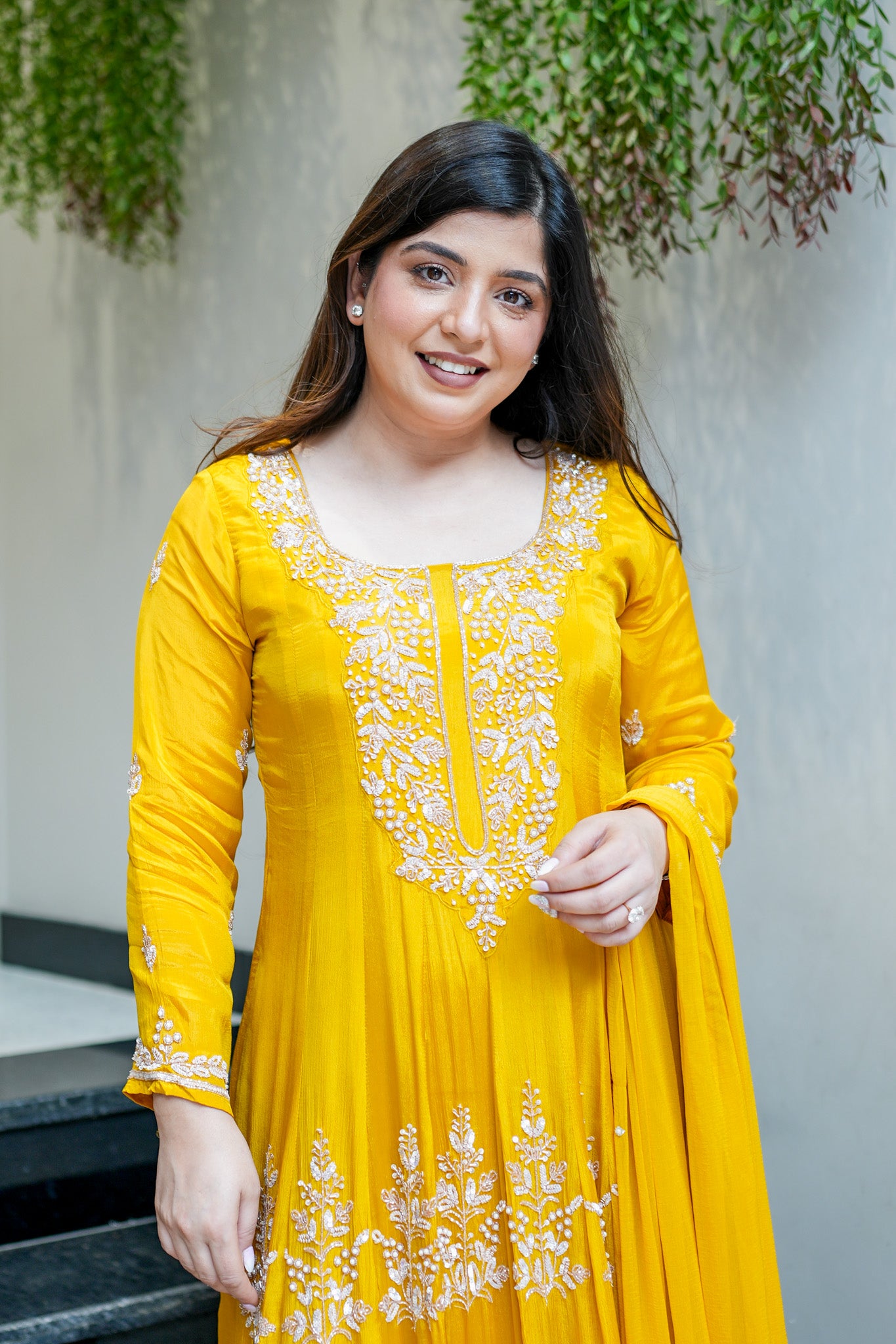 Navya Embroidered Anarkali Suit Set