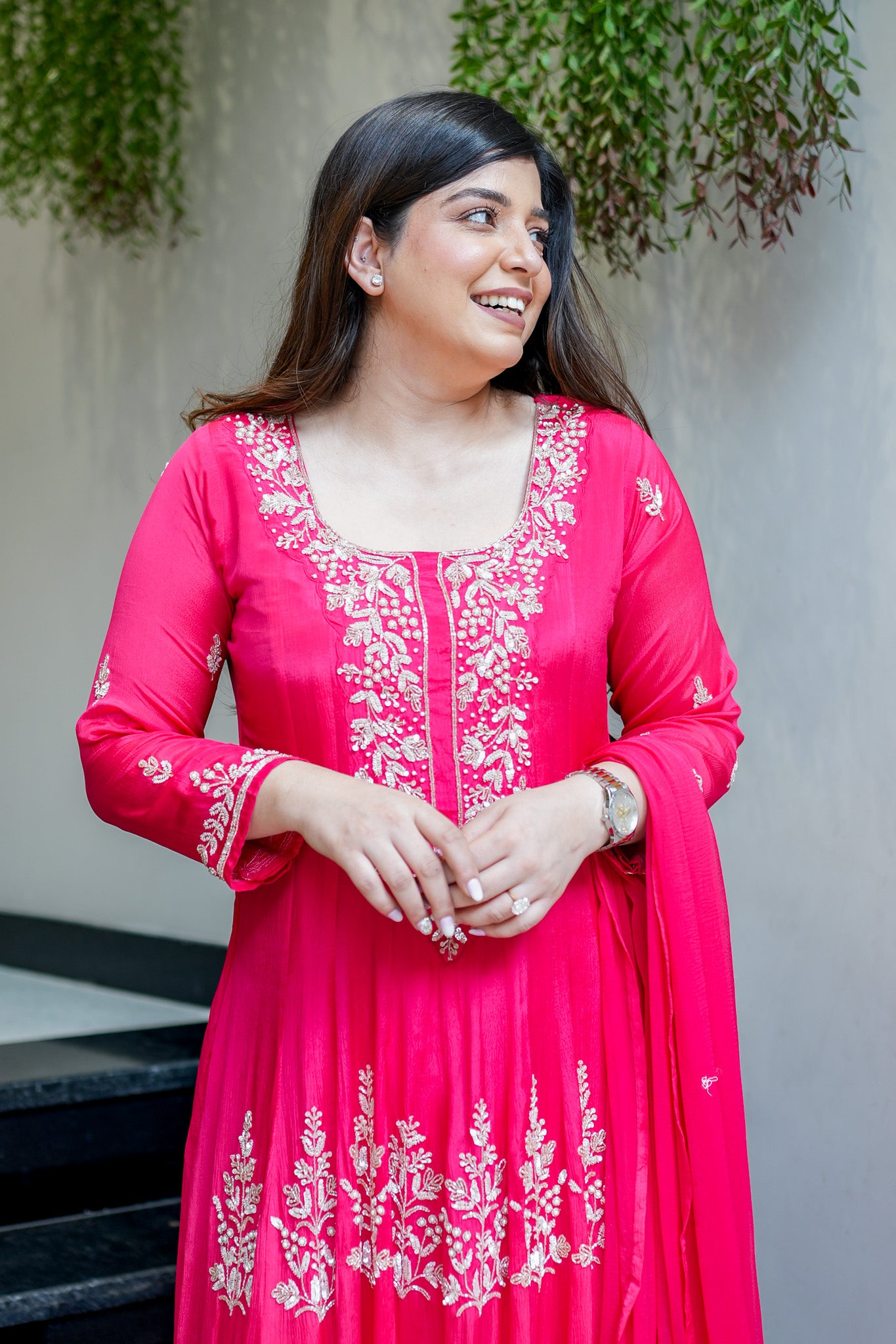 Navya Embroidered Anarkali Suit Set