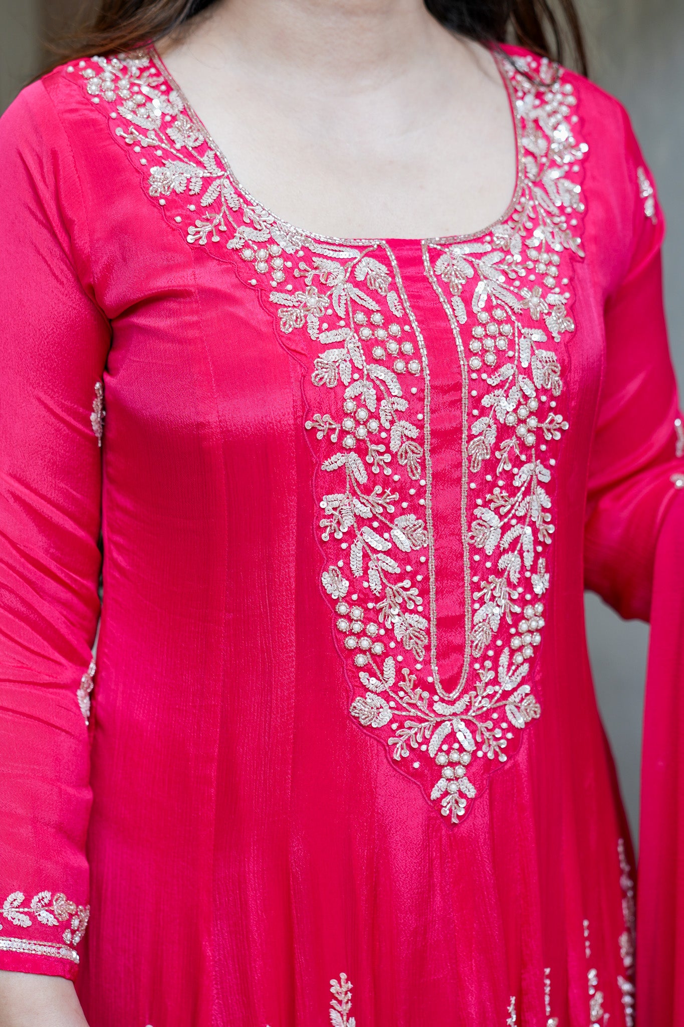 Navya Embroidered Anarkali Suit Set