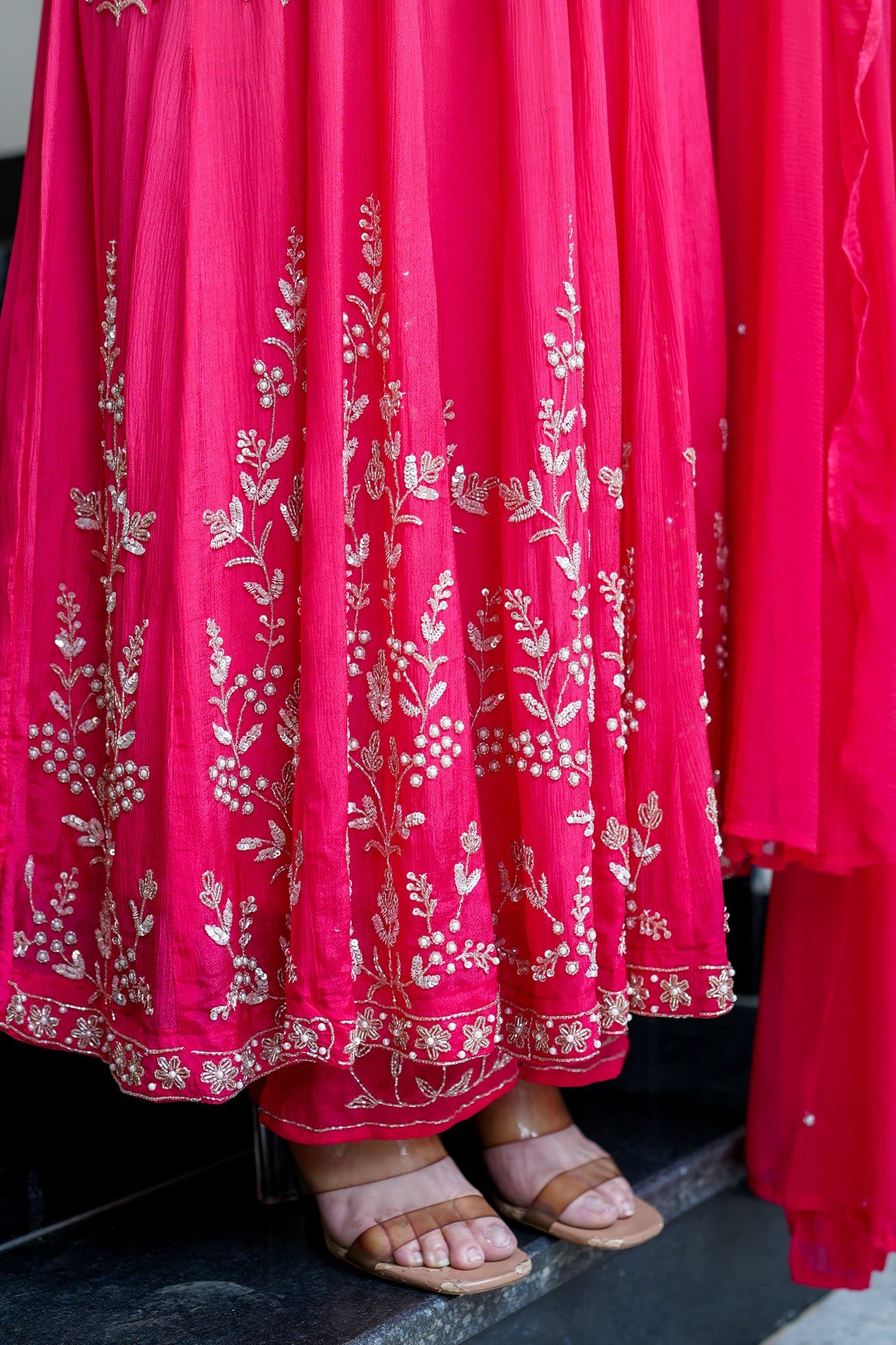 Navya Embroidered Anarkali Suit Set