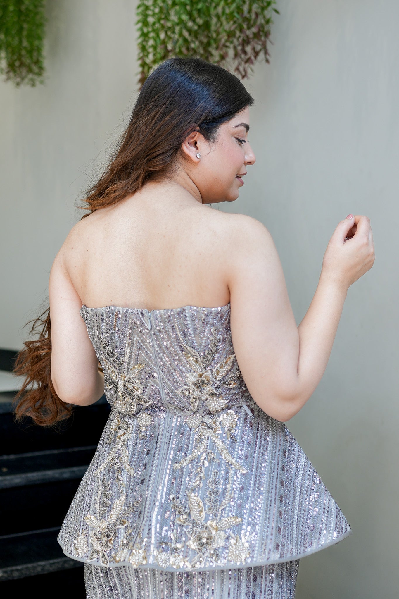 Terra Peplum Fish Cut Lehenga