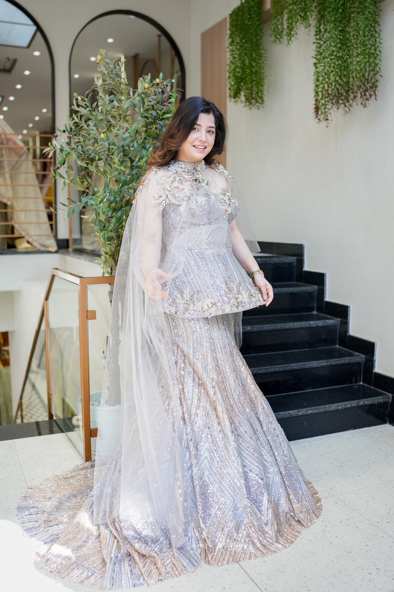 Terra Peplum Fish Cut Lehenga