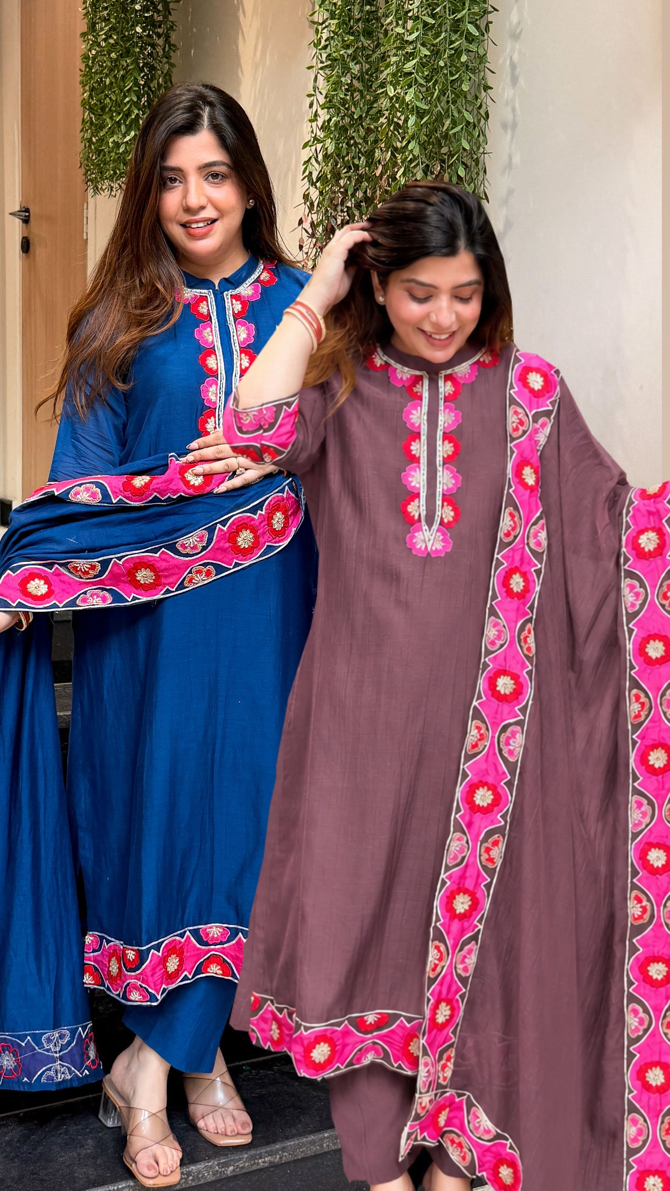 Krishi Floral Embroidered Suit Set