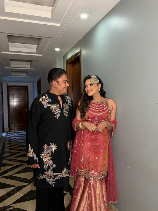 Jihana Embellished Sharara Suit Set