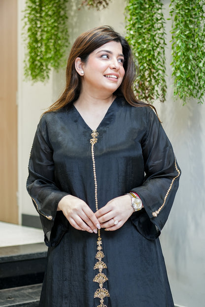 Geet Long Cord Set With Embroidery Deatiling