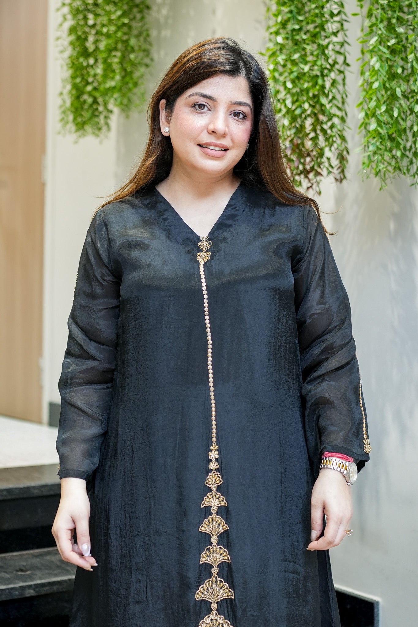 Geet Long Cord Set With Embroidery Deatiling