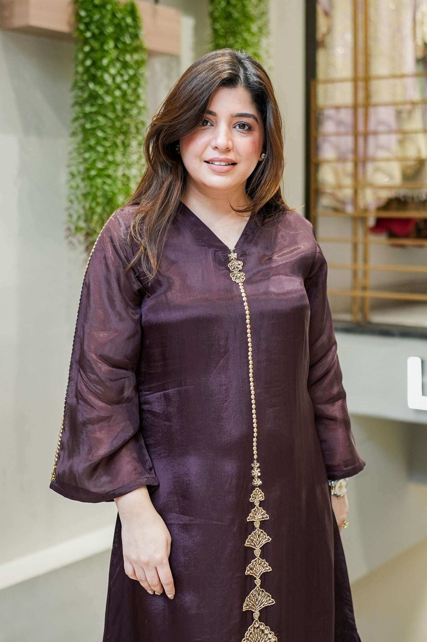 Geet Long Cord Set With Embroidery Deatiling