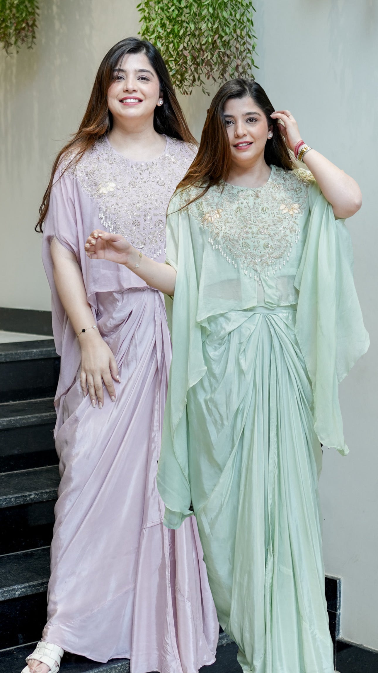 Nirvi Embroidered Three Piece Set