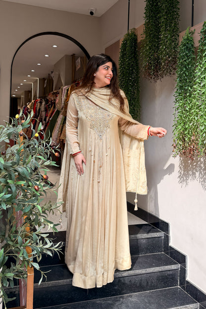 Sairika Embroidered Anarkali with Dupatta