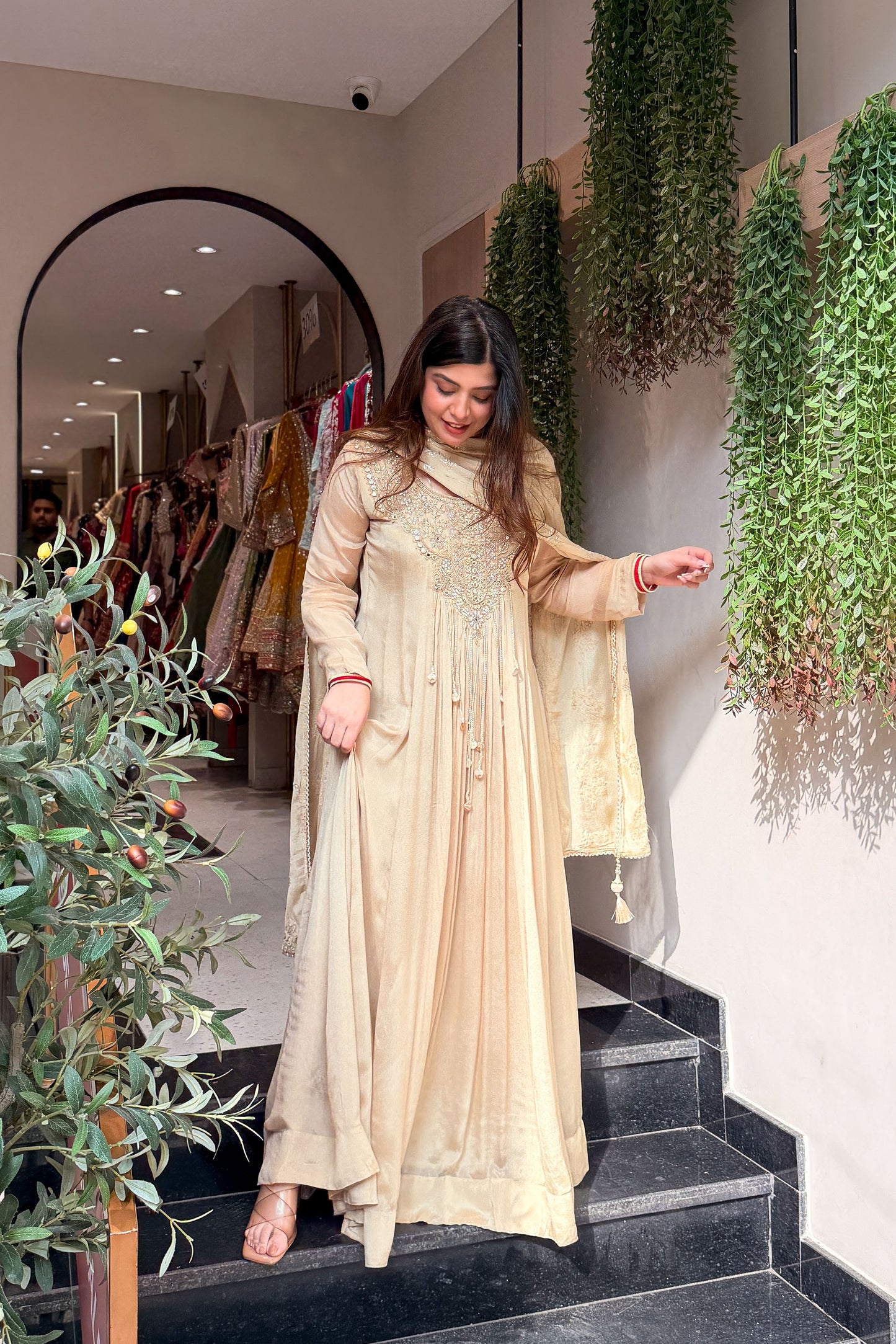 Sairika Embroidered Anarkali with Dupatta