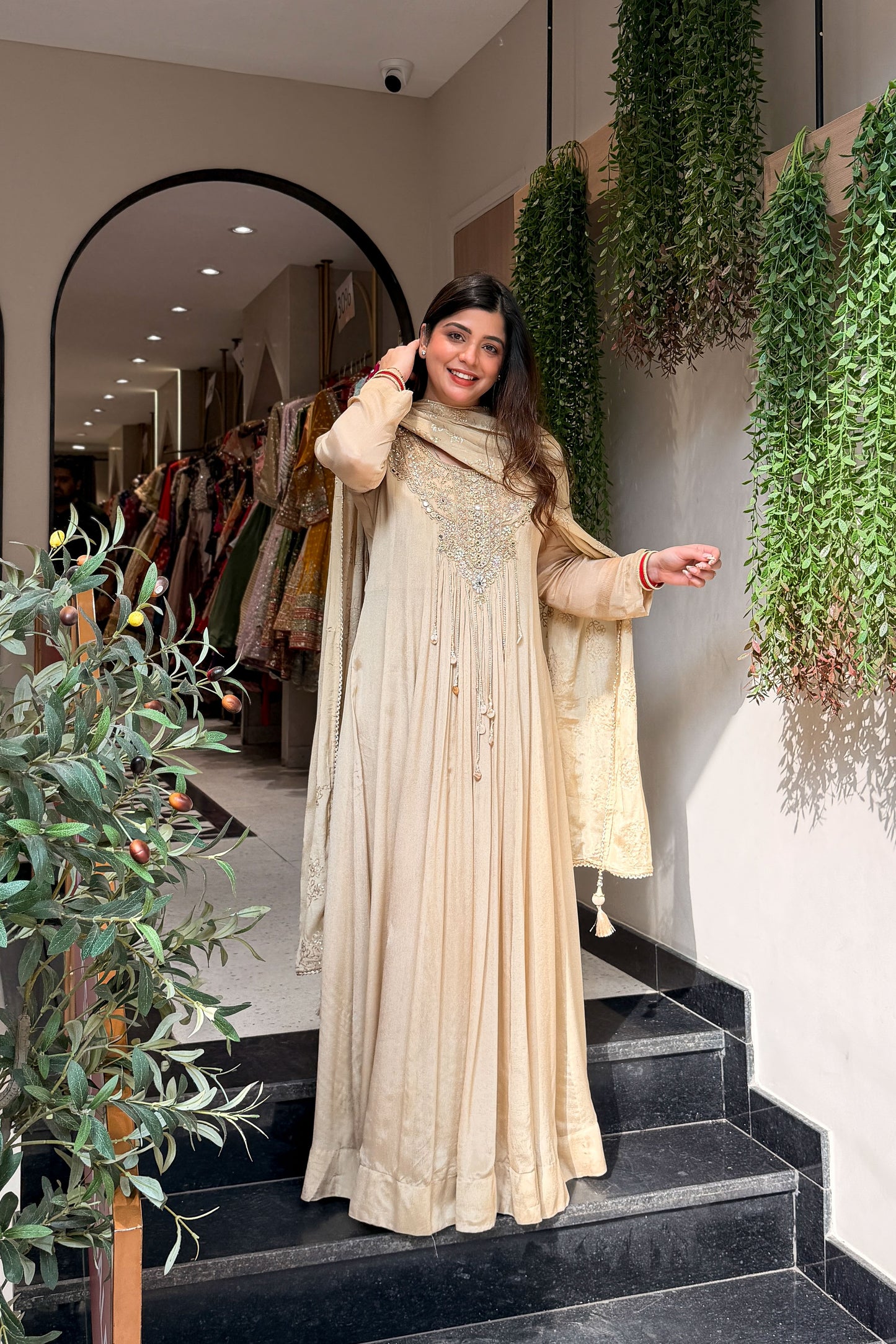Sairika Embroidered Anarkali with Dupatta