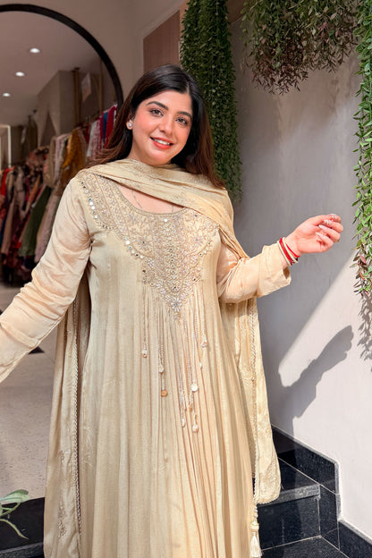 Sairika Embroidered Anarkali with Dupatta