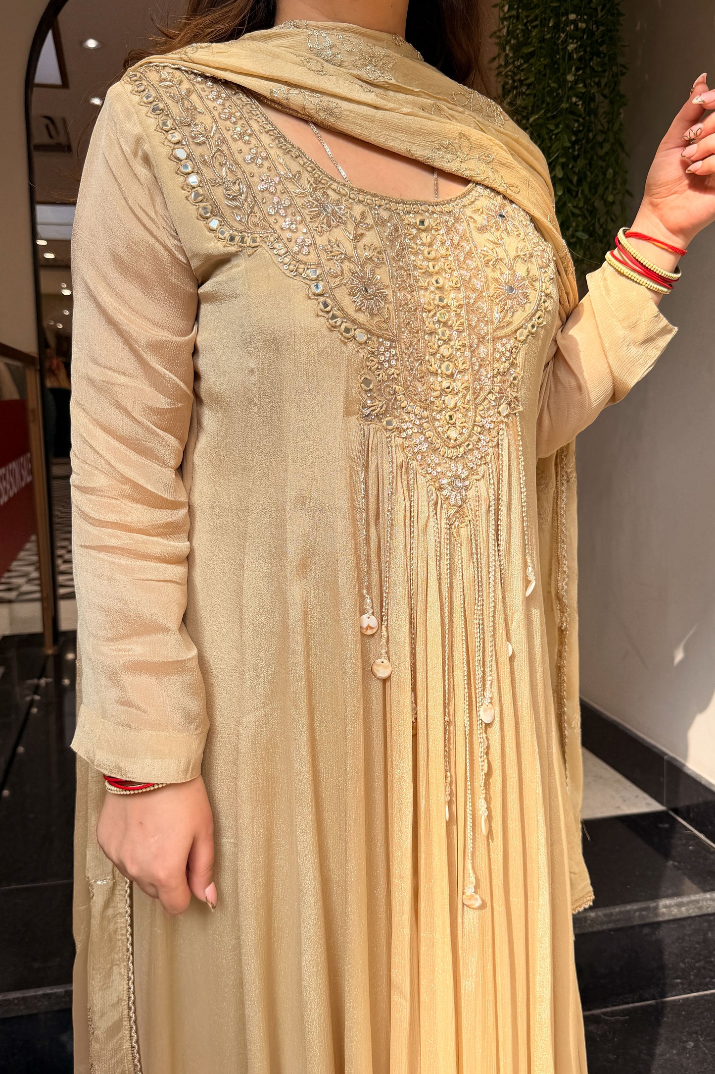 Sairika Embroidered Anarkali with Dupatta