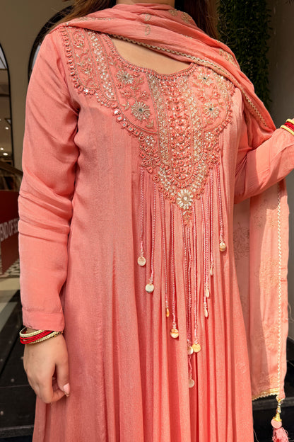 Sairika Embroidered Anarkali with Dupatta