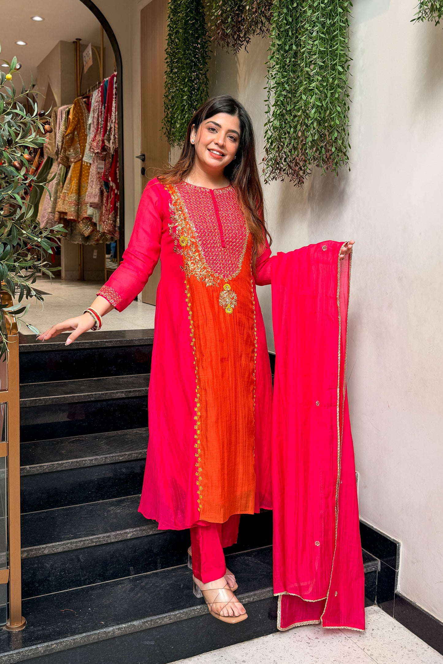 Sharika Embroidered Suit Set