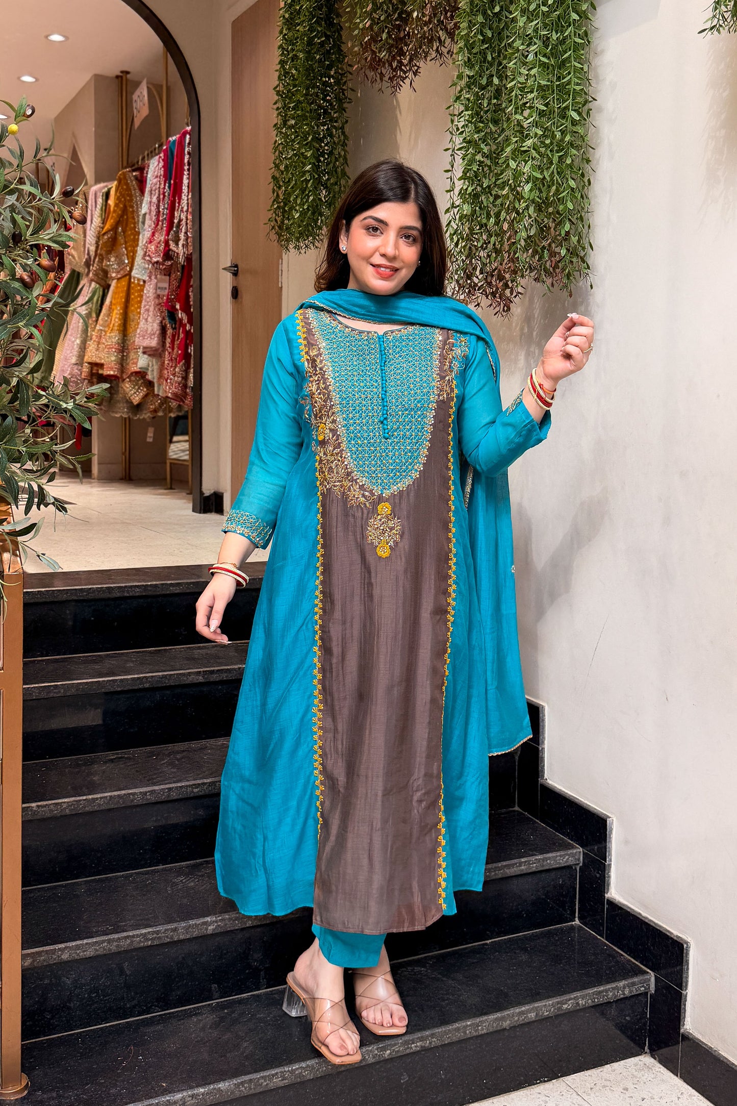Sharika Embroidered Suit Set