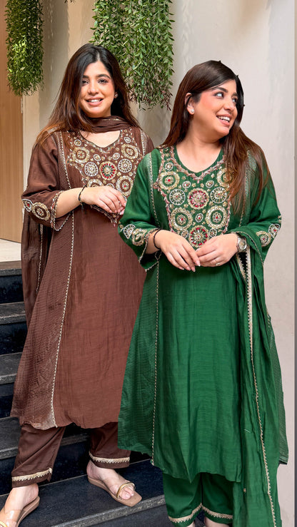 Shavika Hand Embroidered Suit Set