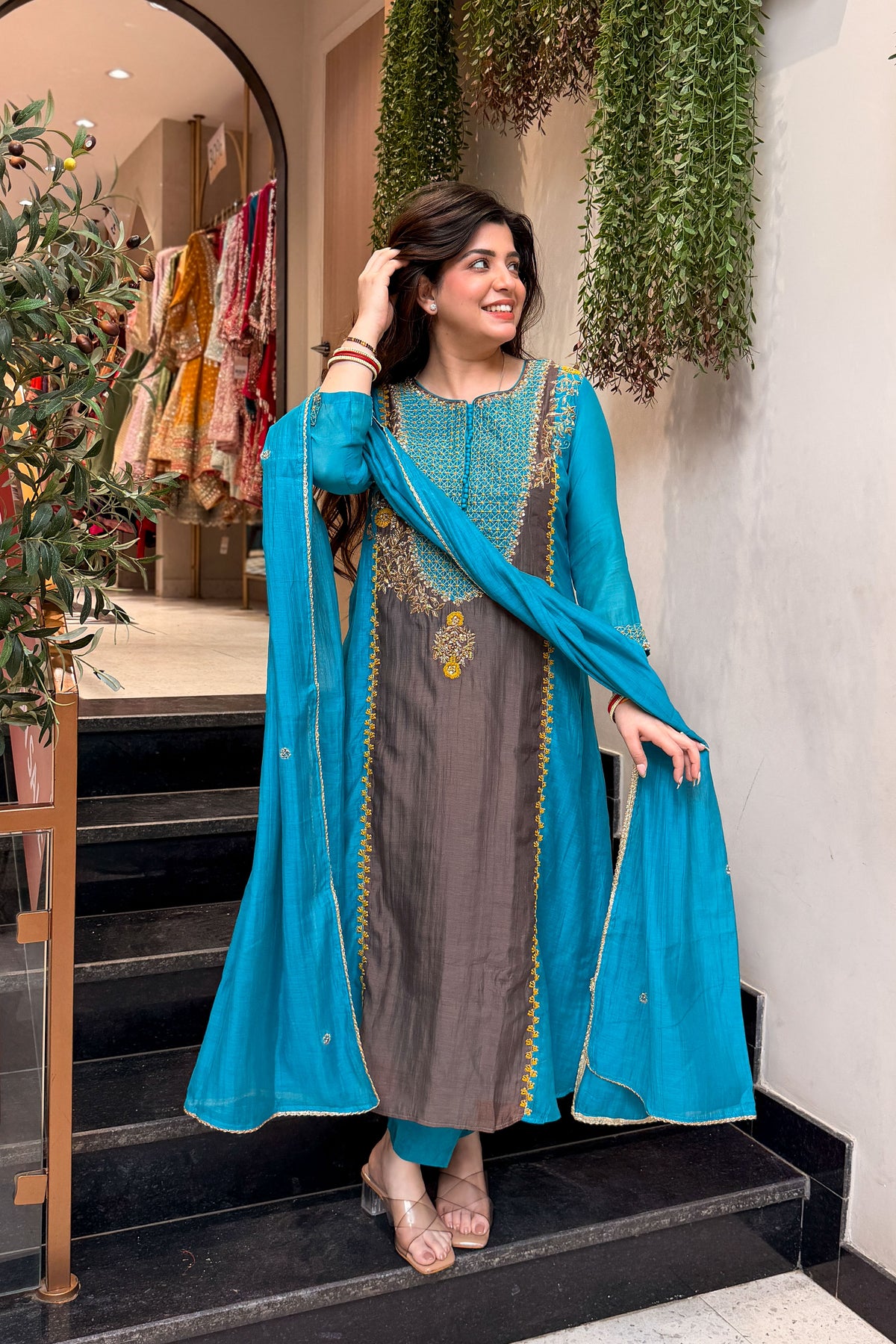 Sharika Embroidered Suit Set