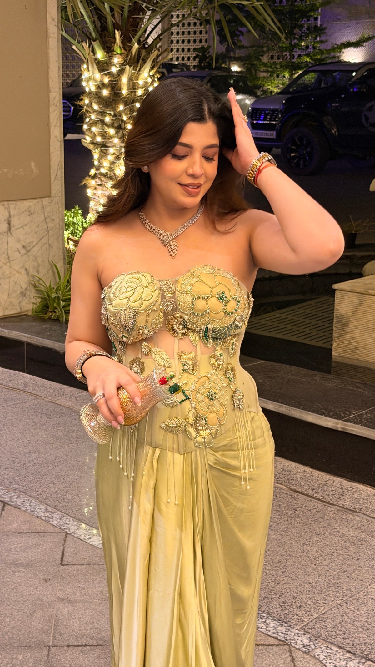 Sunidha Hand Embroidered Indo Western