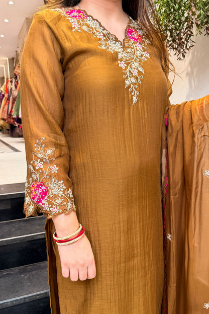 Tavira Floral Embroidered Suit Set