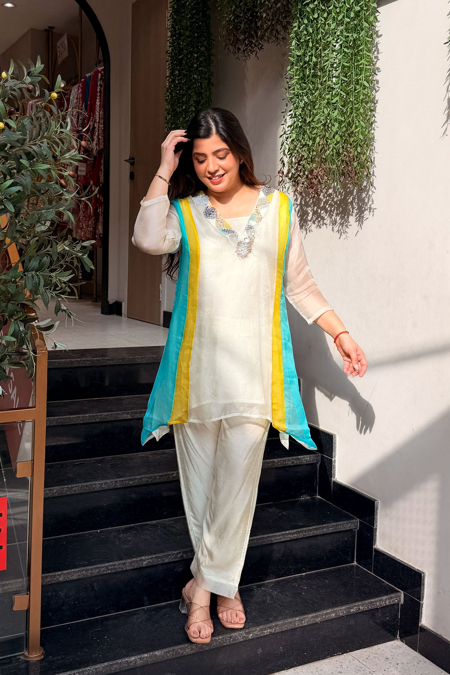 Alvisha Embroidered Co ord Set