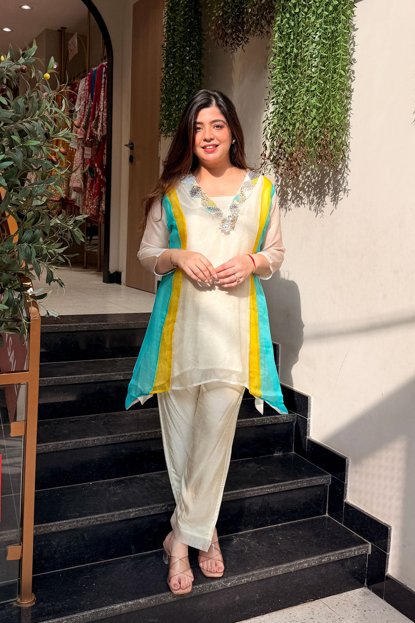 Alvisha Embroidered Co ord Set