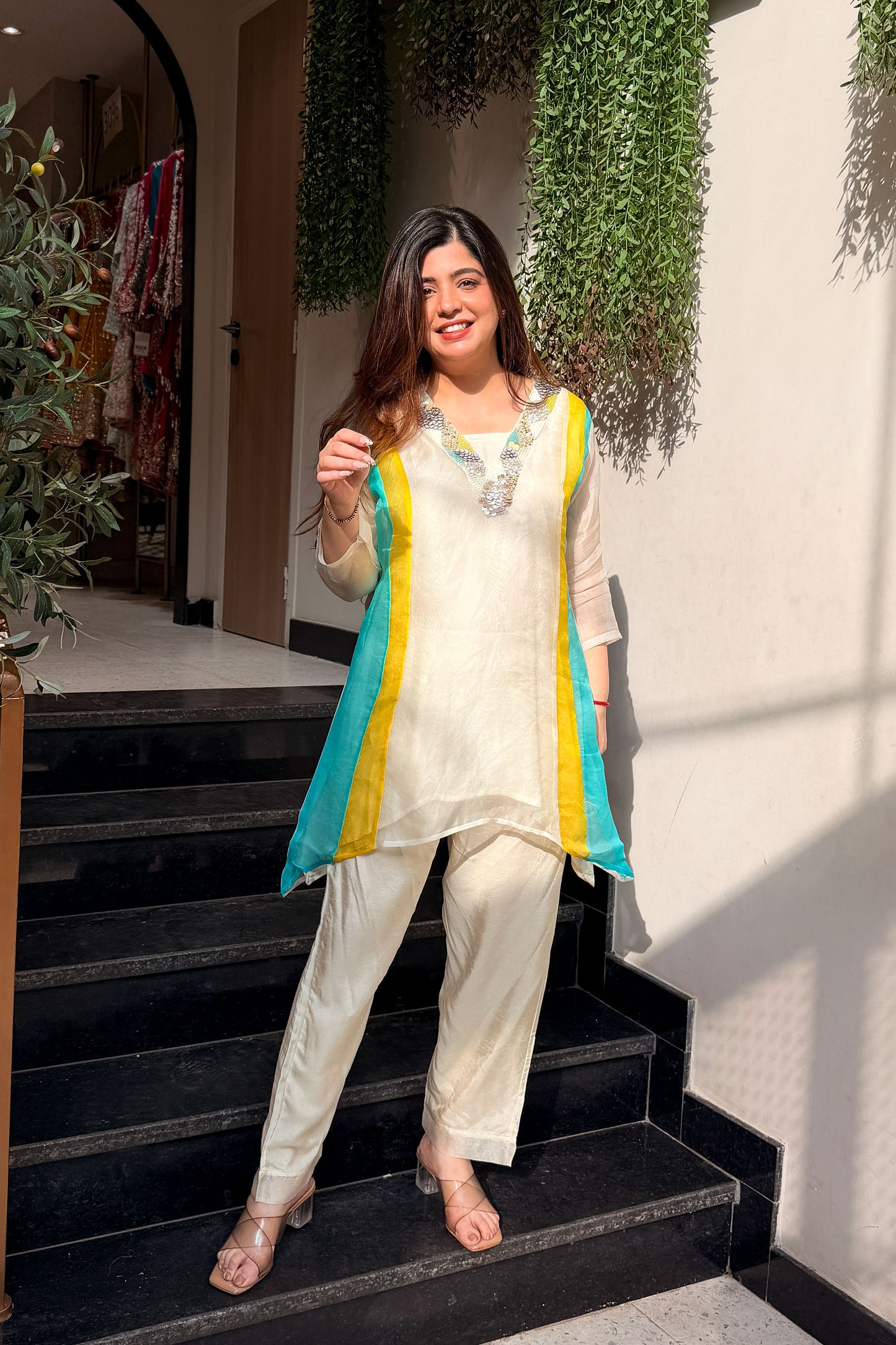 Alvisha Embroidered Co ord Set