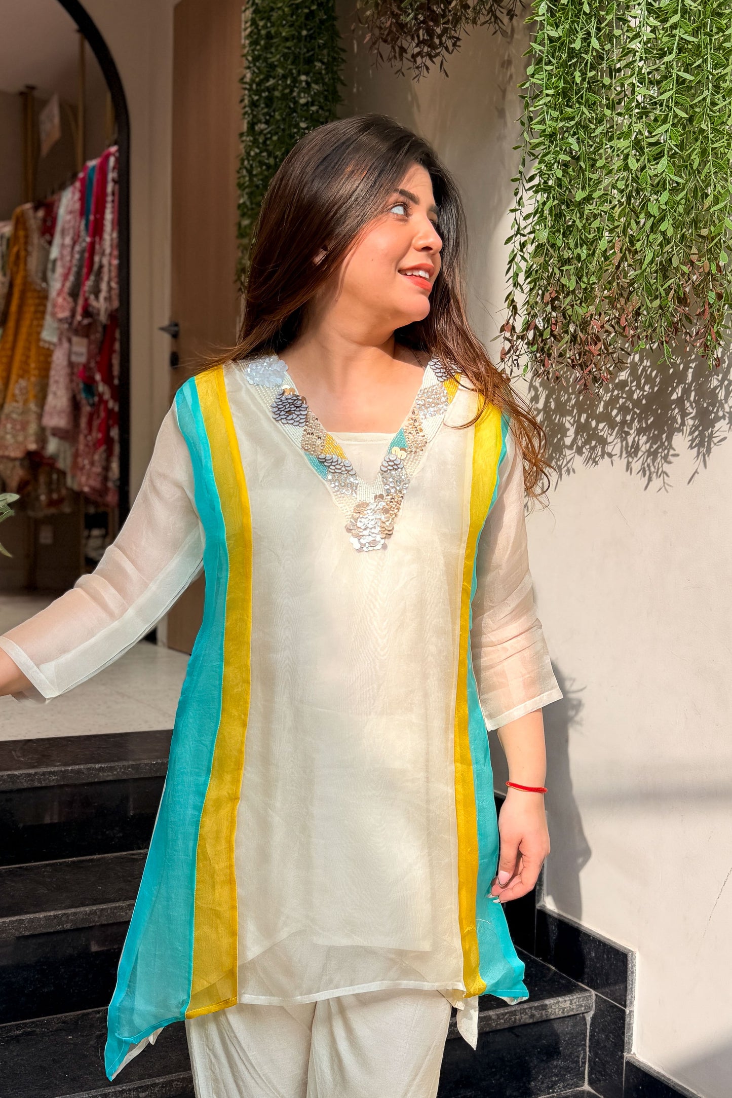 Alvisha Embroidered Co ord Set