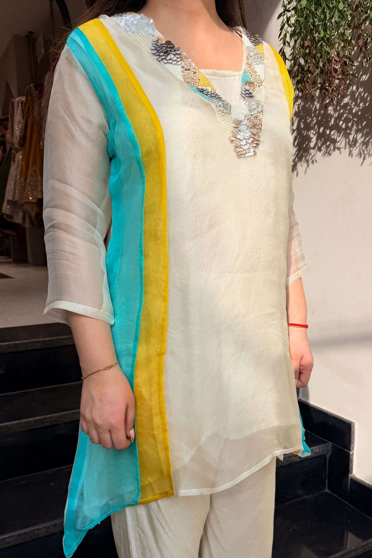 Alvisha Embroidered Co ord Set