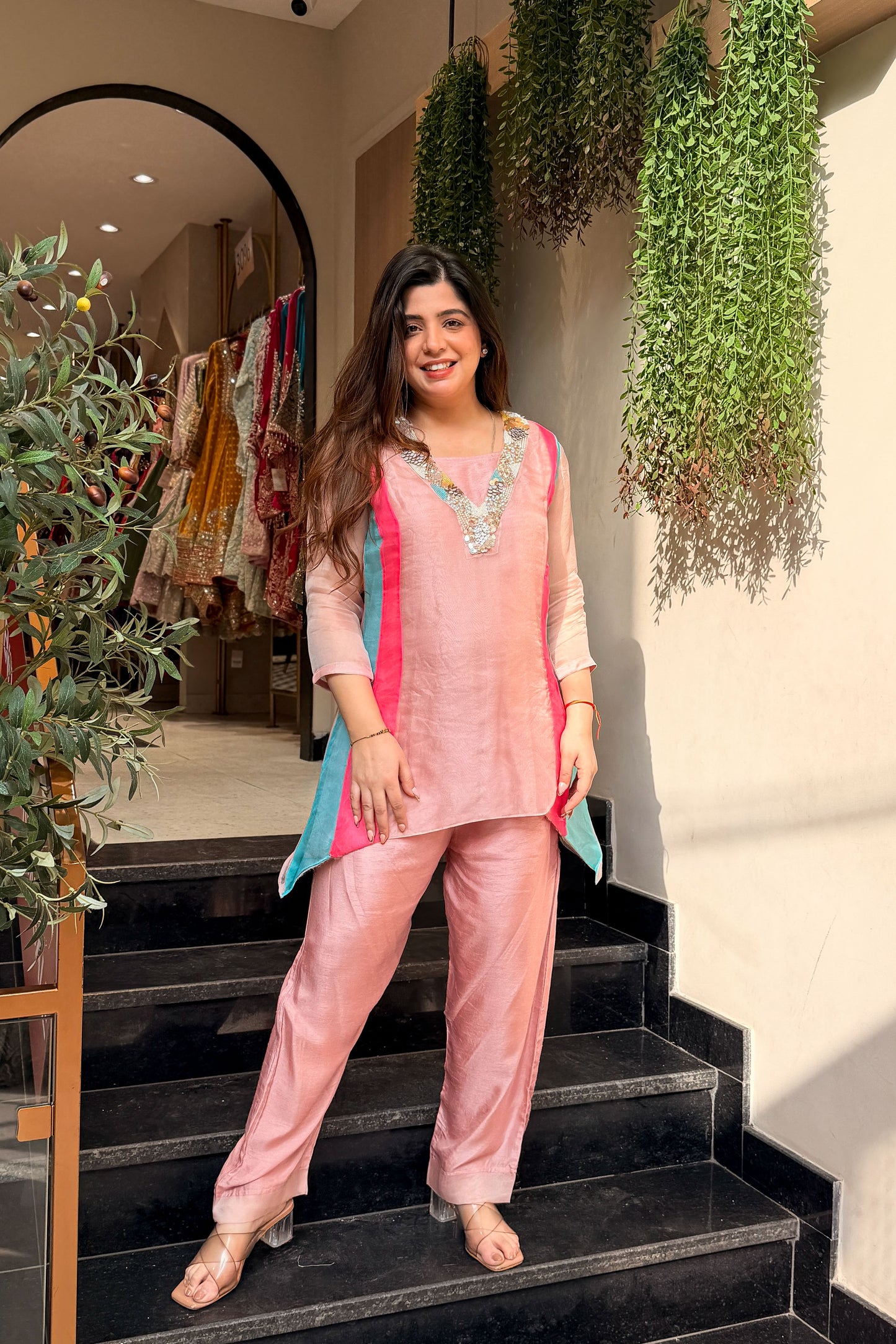Alvisha Embroidered Co ord Set