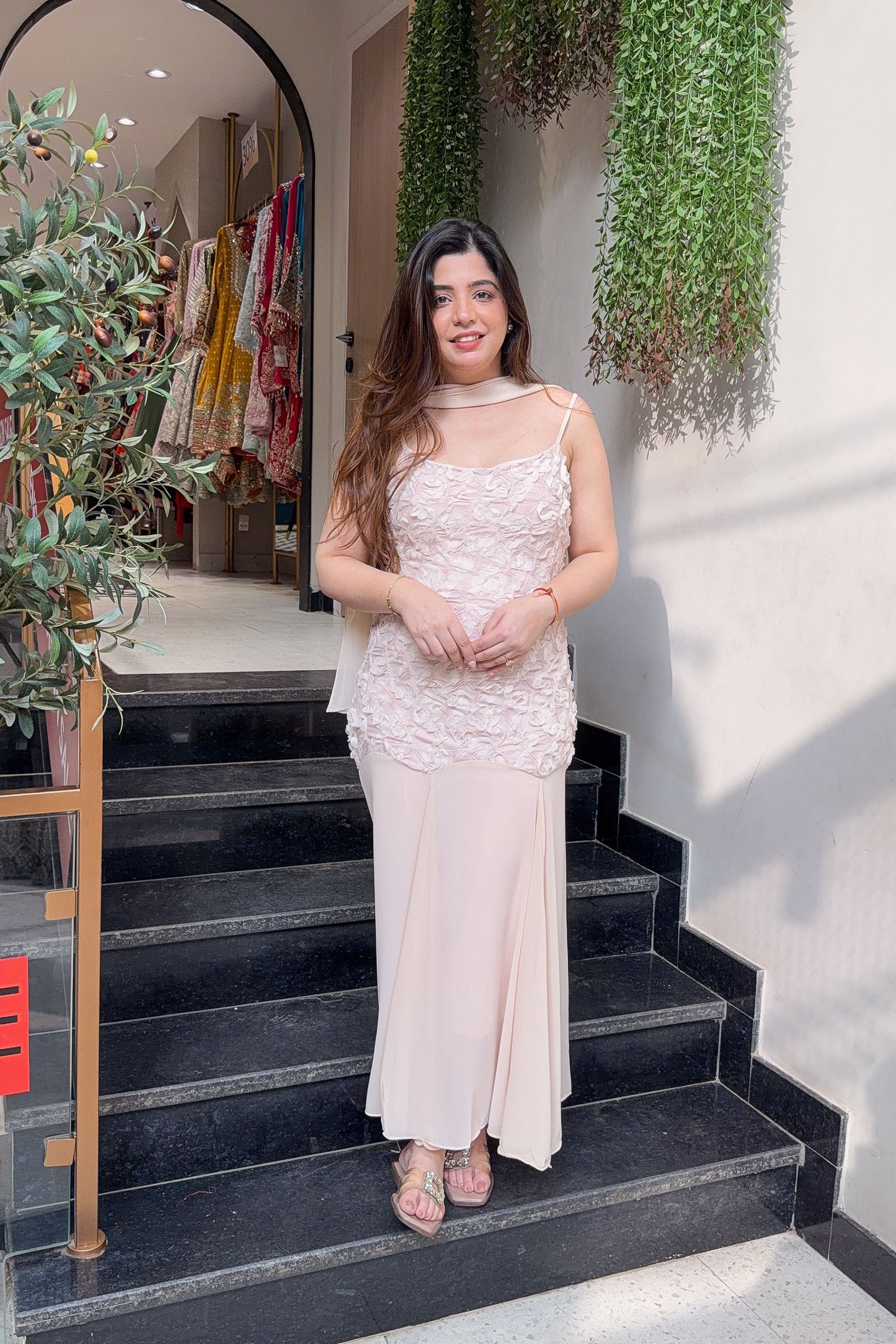 Vienna Floral Detailing Dress