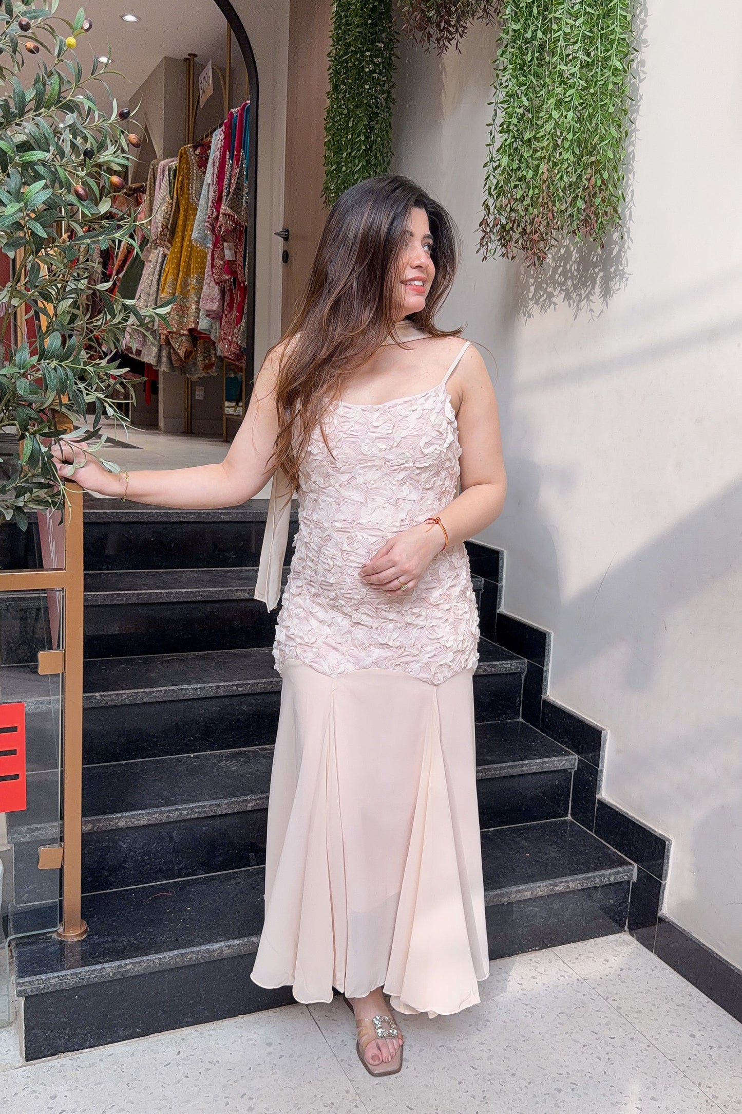 Vienna Floral Detailing Dress