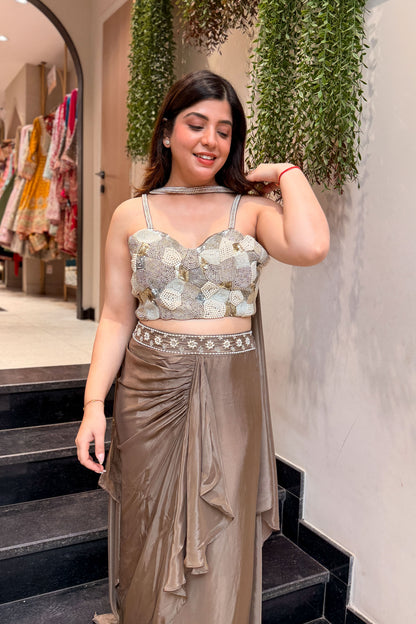 Rudrika Embroidered Skirt Set