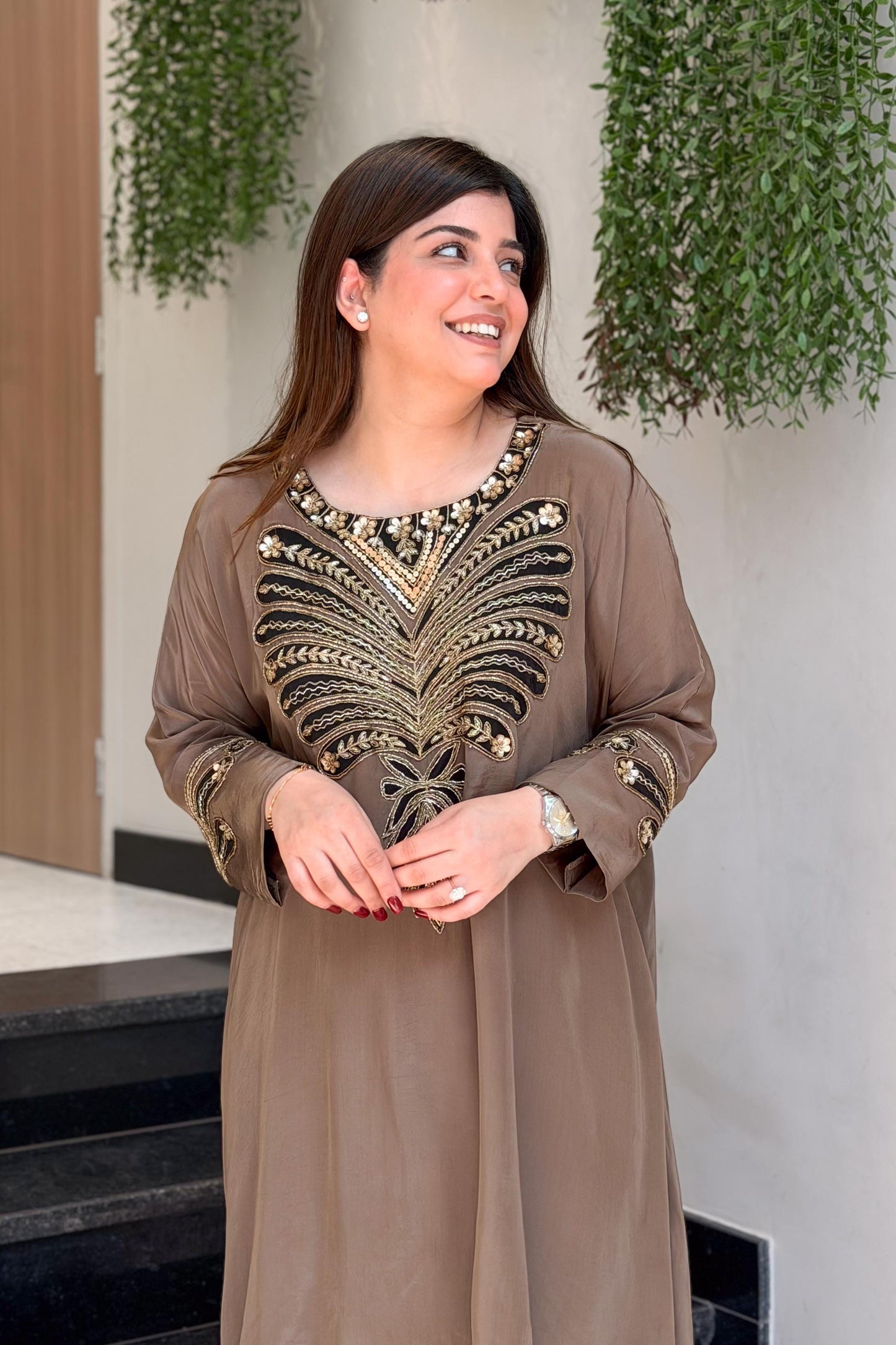 Zavia Embroidered Co ord Set
