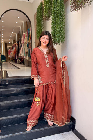 Tavishi Embroidered Farshi Salwar Suit Set